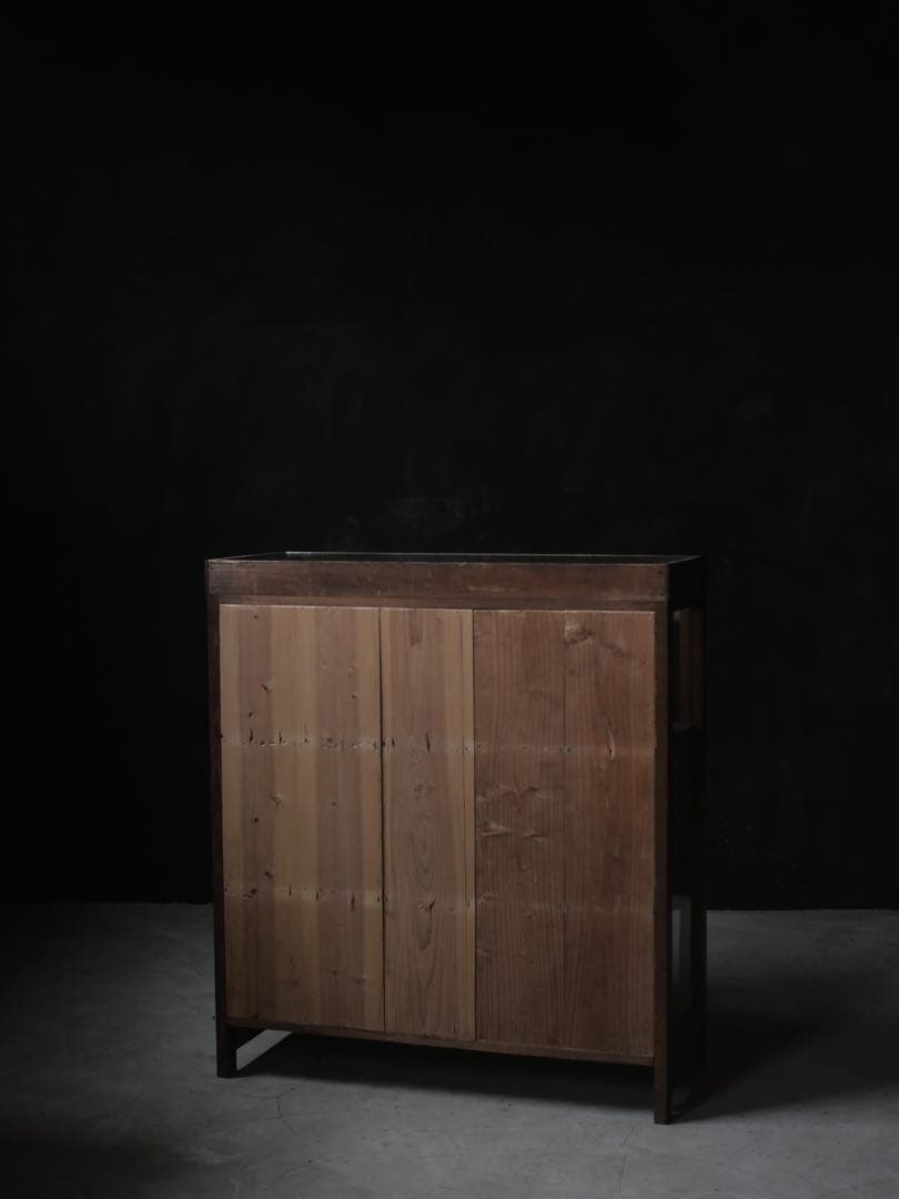 ショーケース　ゆらゆらガラス　古家具　古道具　アンティーク　レトロ