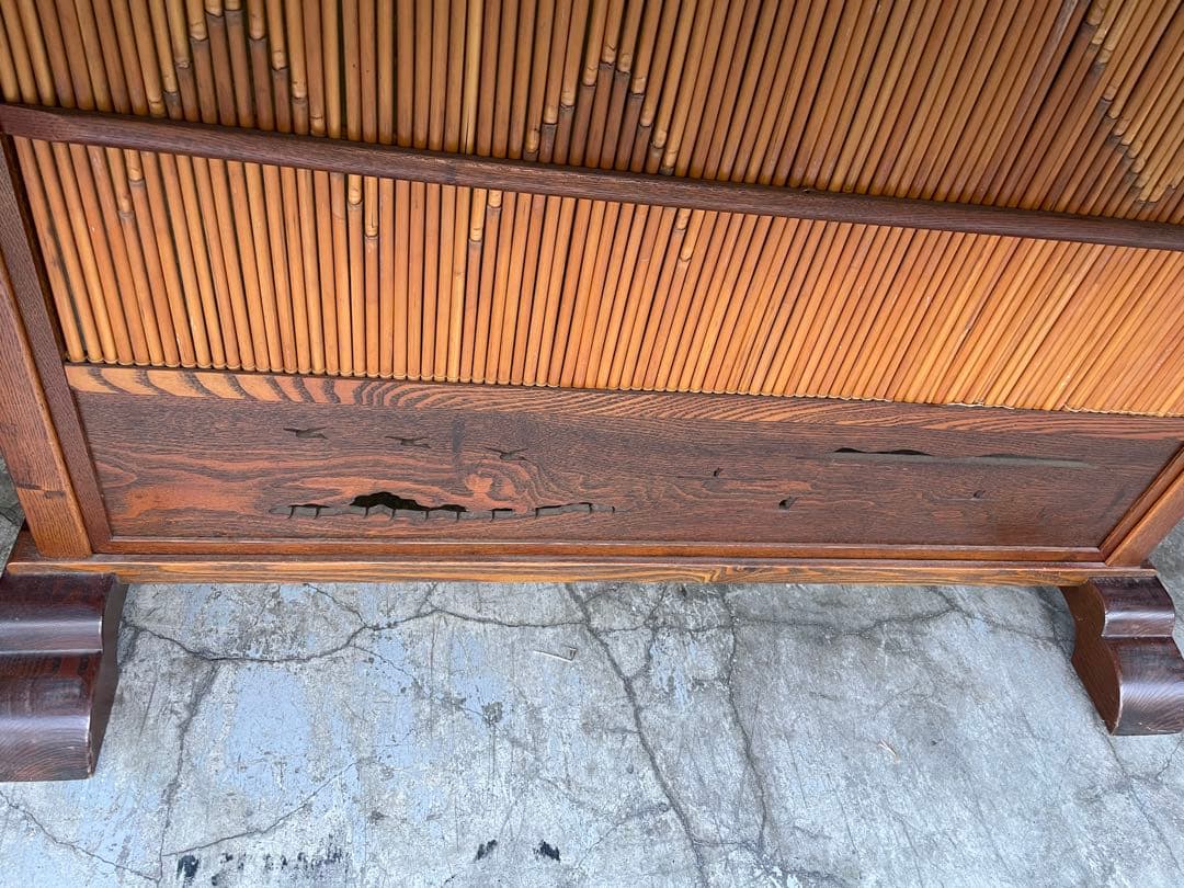 古竹屛風　アンティーク