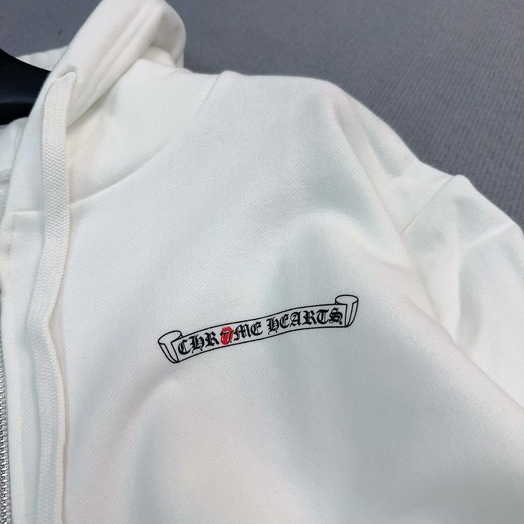 新品未使用CHROME HEARTS ホワイトパーカーM