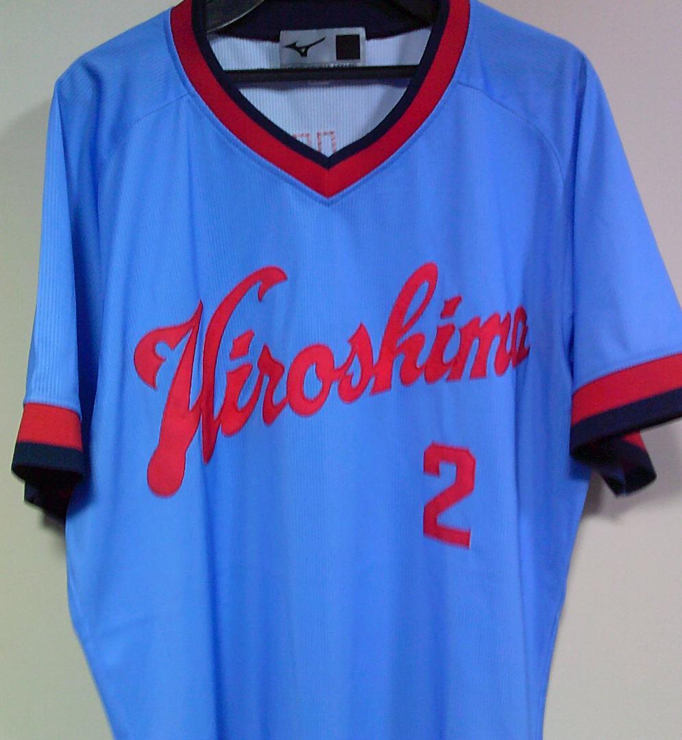 L復刻２空赤CARP新品ミズノ広島カープ高橋慶彦２レジェンドビジターユニフォーム
