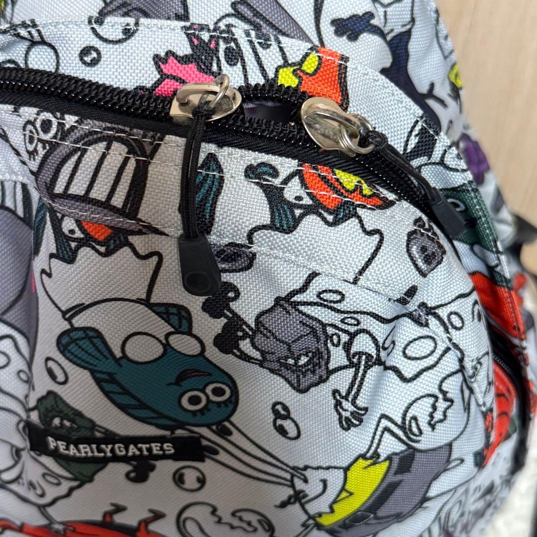 パーリーゲイツ　スポンジボブコラボ　ゴルフリュック　総柄