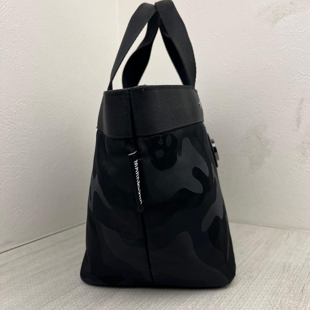 MARK&LONA マークアンドロナ ラウンドバッグ カートバッグ 迷彩ブラック