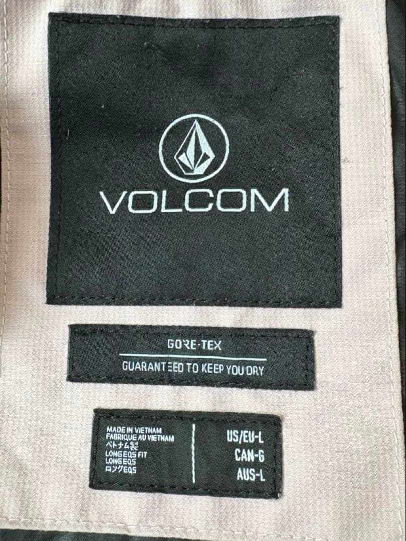 【VOLCOM GORE-TEX】スノボウェア上下セット(M・L)豹柄ライナー付
