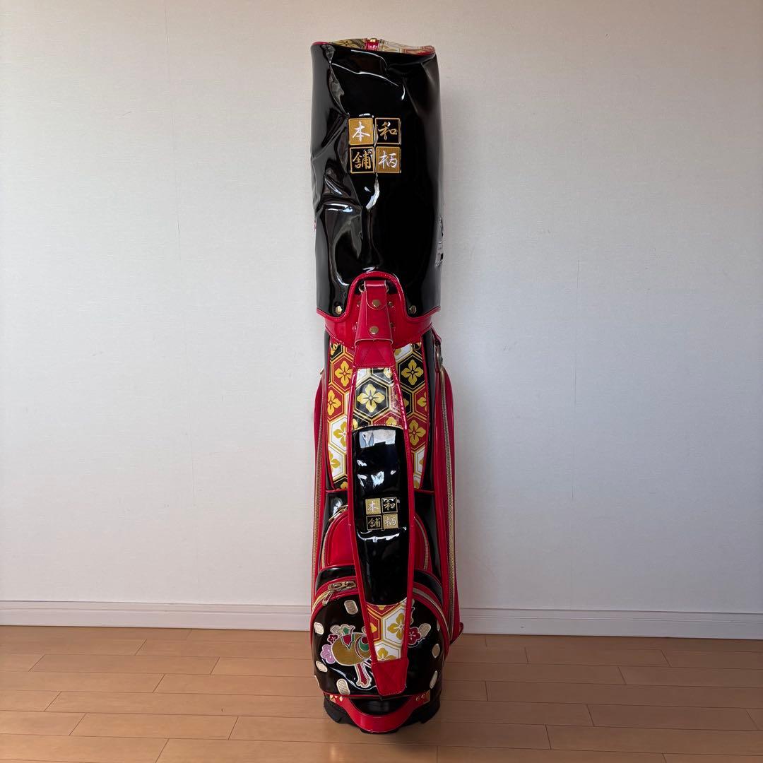 未使用に近いキャディーバッグ和柄本舗ゴルフバッグ七福神GOLF BAG入手困難