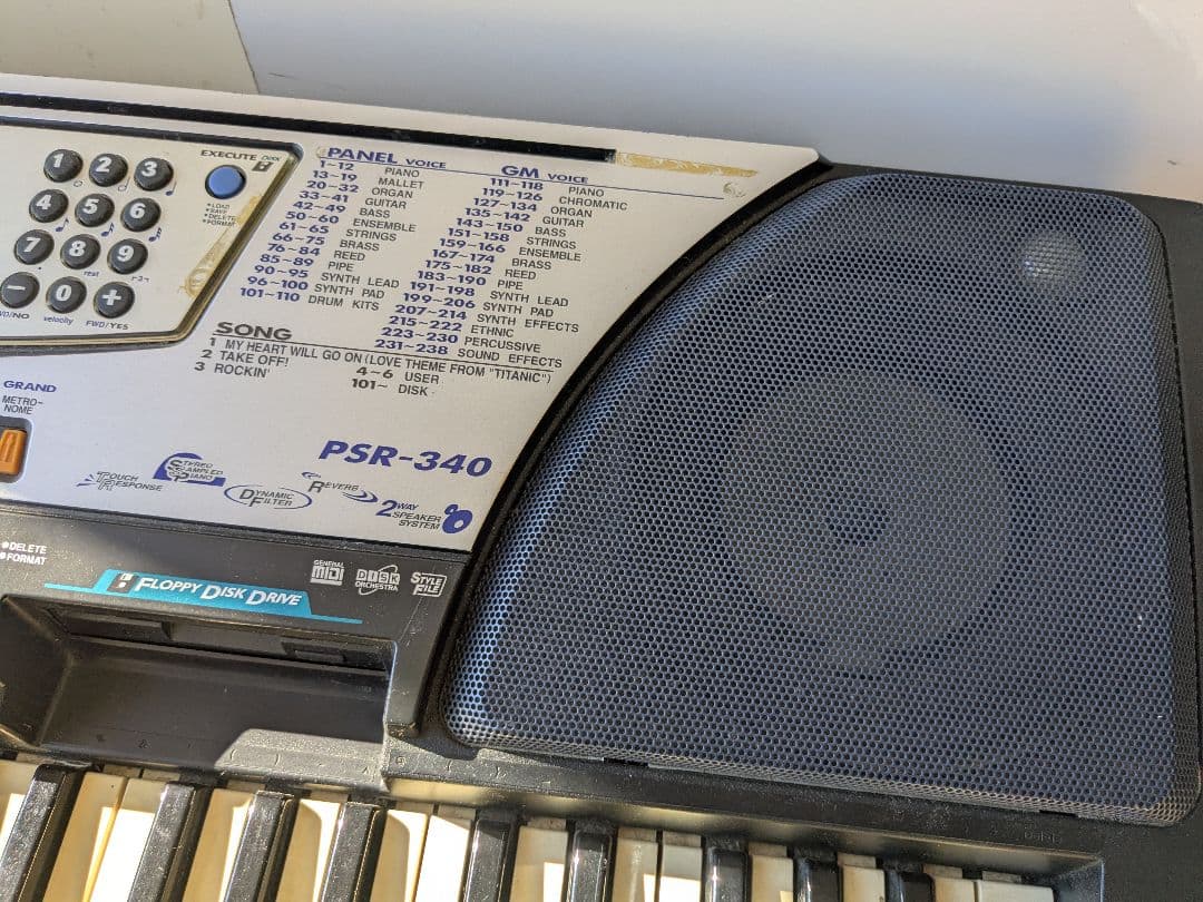 【ジャンク品扱い】YAMAHA PSR-340 キーボード シンセサイザー