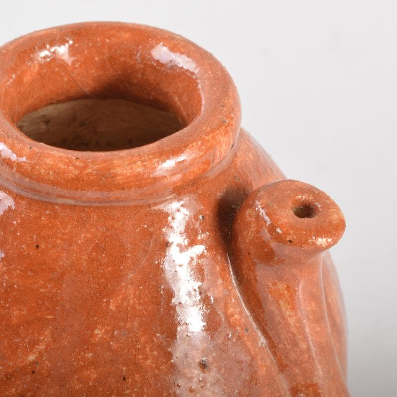 茶道具　赤楽　水滴　水注　在銘　共箱　V　6395