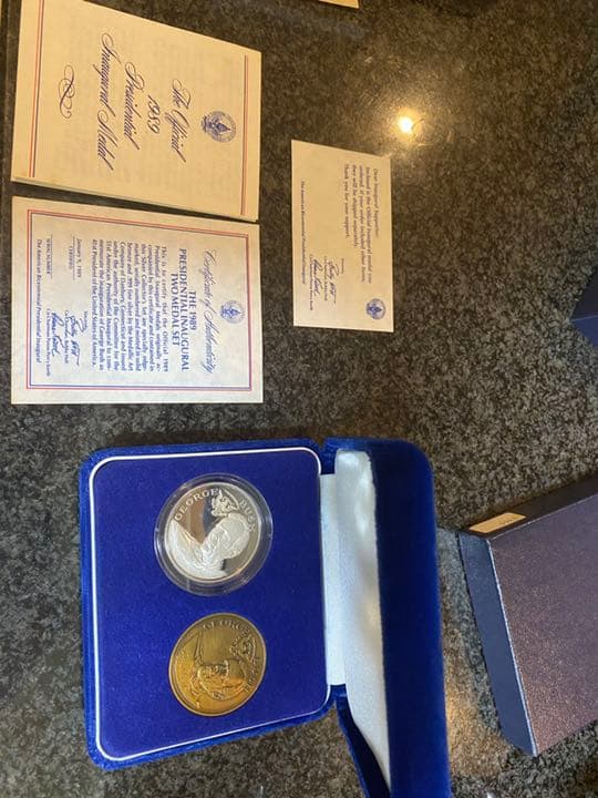 1989年　PRESIDENTIAL INAUGURAL 2枚メダルセット