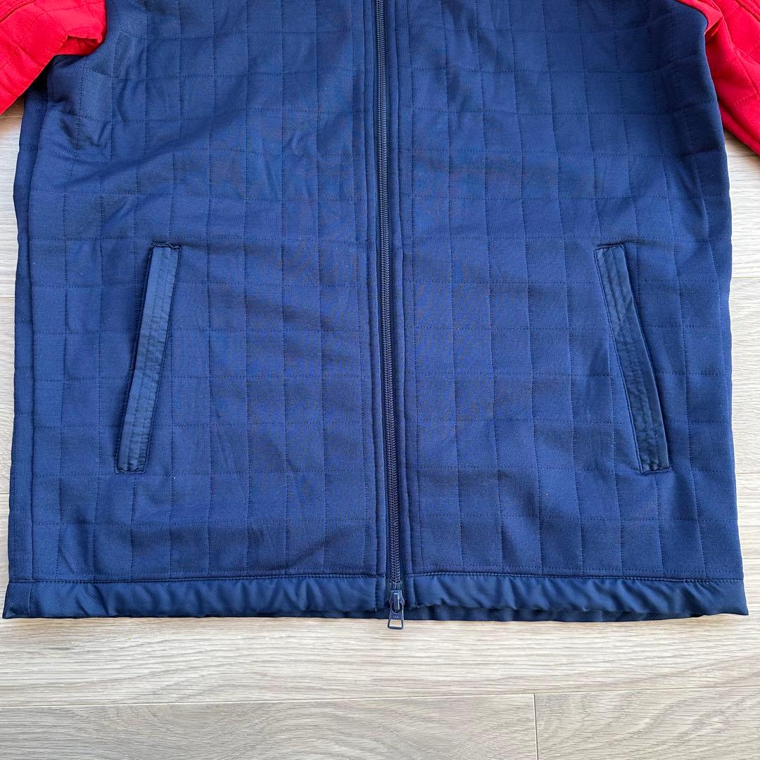 【美品】Callaway Lサイズ キルティングアウター レッドネイビーメンズ