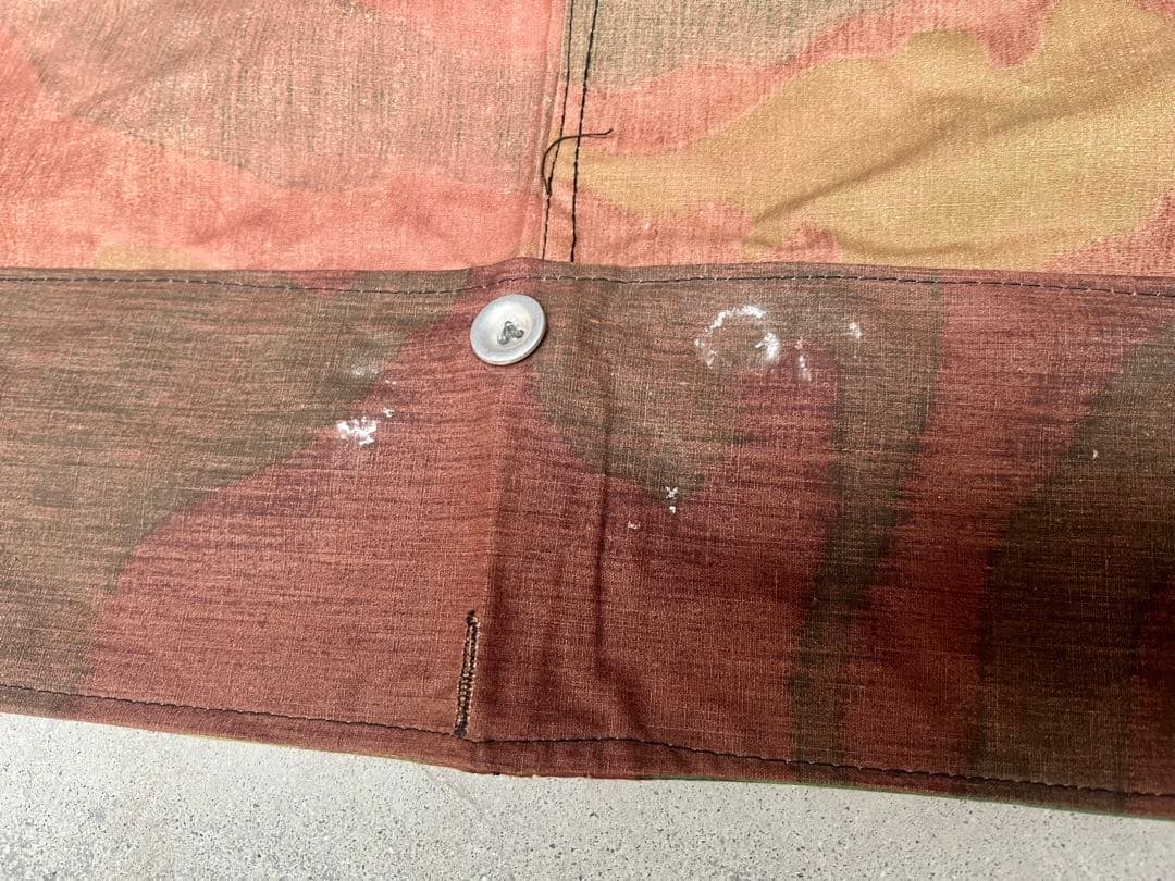 ①1952年製 デッドストック イタリア軍幕 タープ テント サンマルコ迷彩