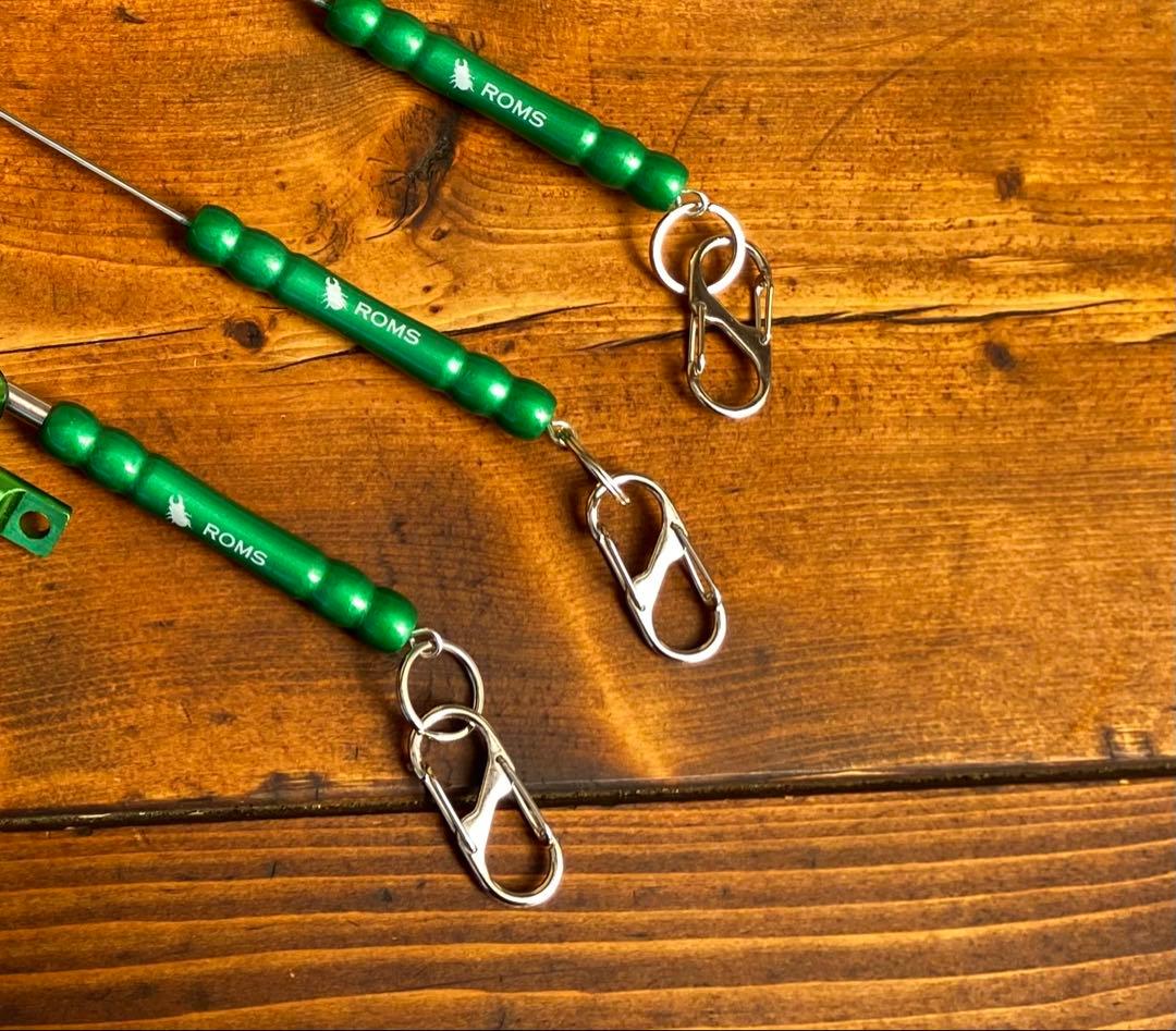 クワガタ採集セット　オリジナル掻き出し棒　デジタルノギス　懐中電灯　採集ケース