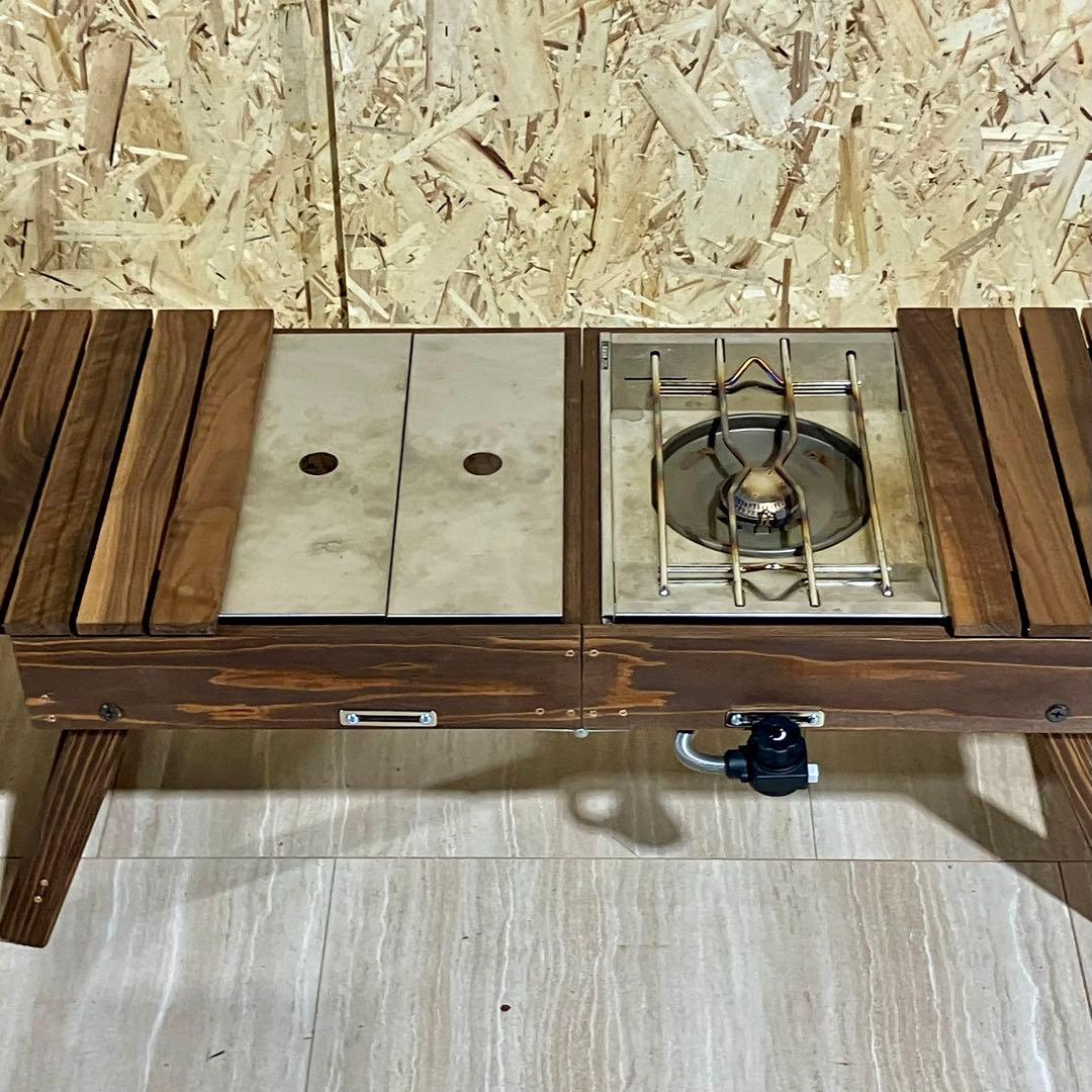 THEBOX 基本サイズ　折りたたみ式　天板天然ウォルナットオイルフィニッシュ