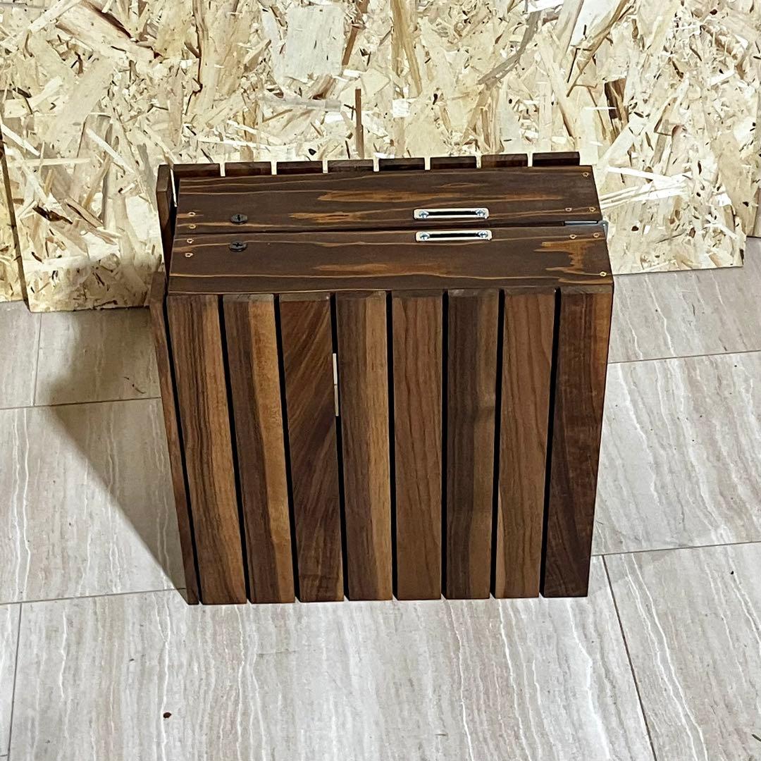 THEBOX 基本サイズ　折りたたみ式　天板天然ウォルナットオイルフィニッシュ
