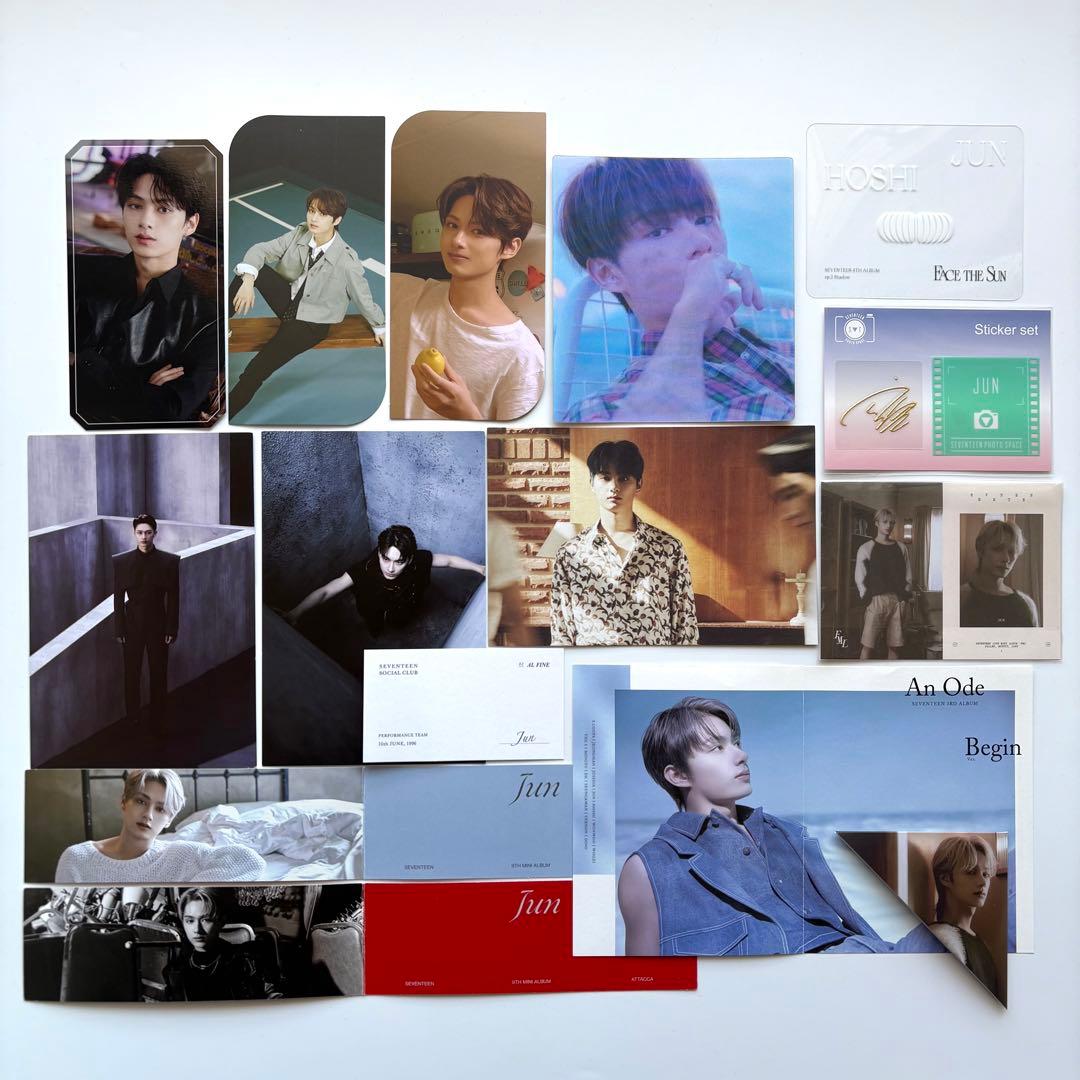 seventeen トレカ　缶バッジ　haru 24h カフェ　ミンハオ　ジュン