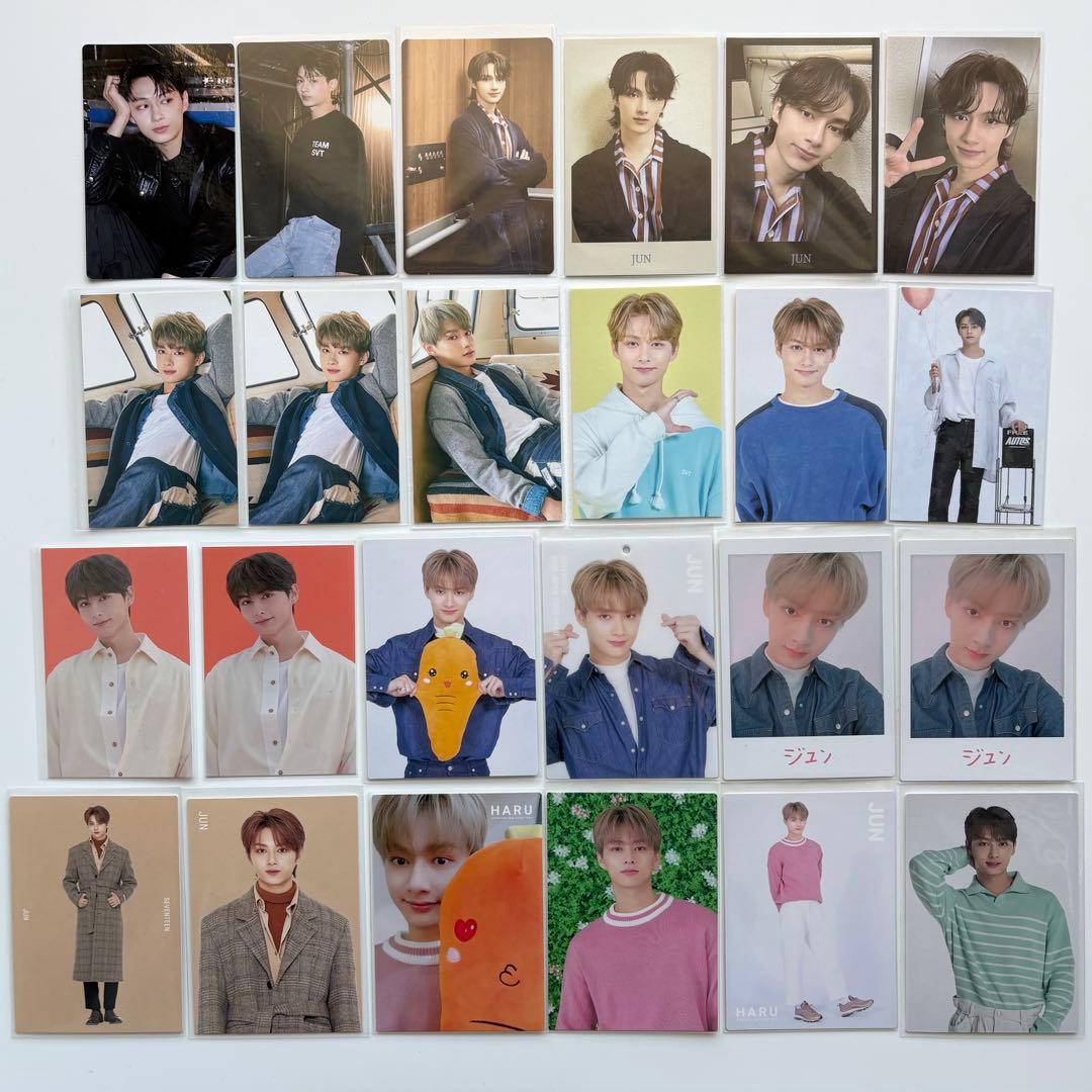 seventeen トレカ　缶バッジ　haru 24h カフェ　ミンハオ　ジュン