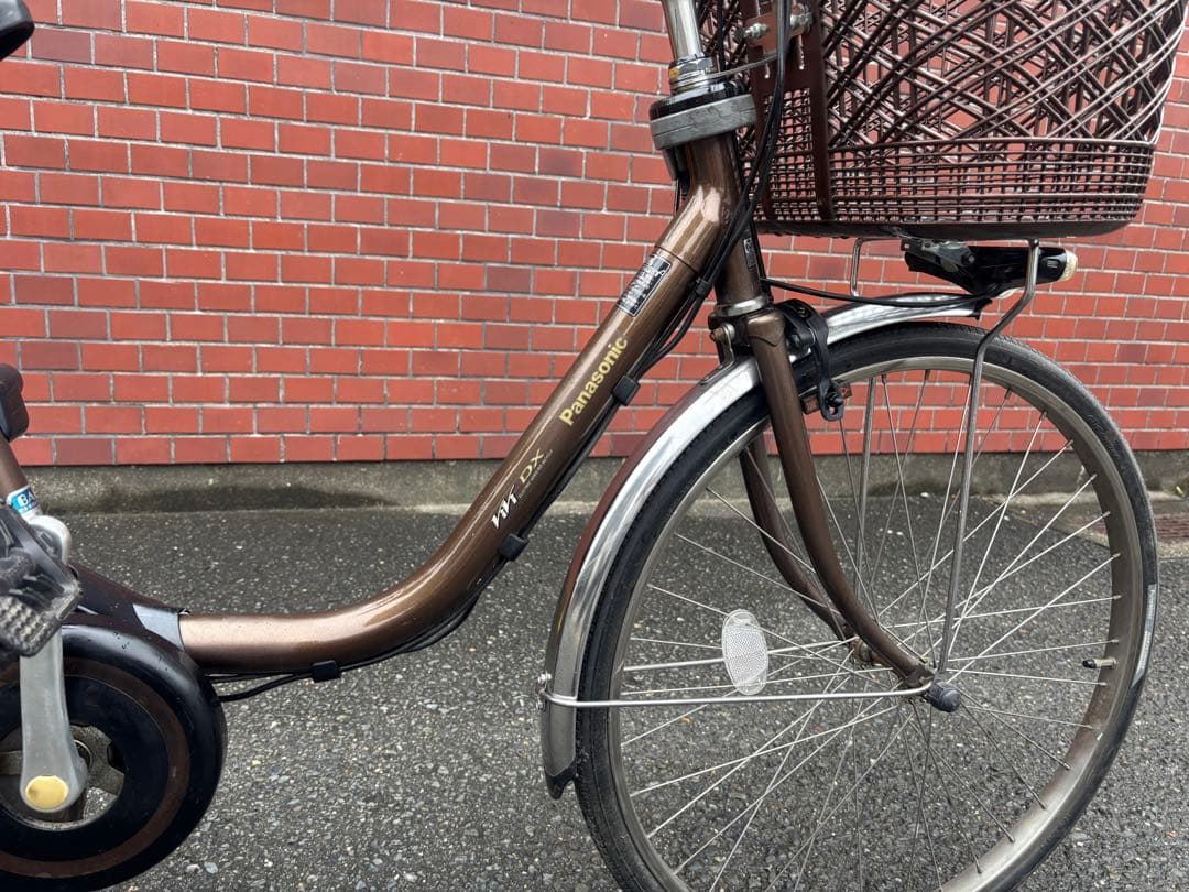 古着Panasonic 電動アシスト自転車 ブラウン