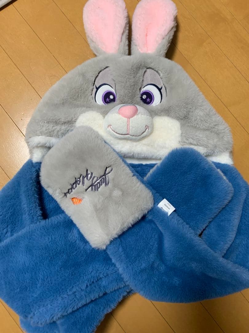 ズートピア　フード付きマフラー　miniso