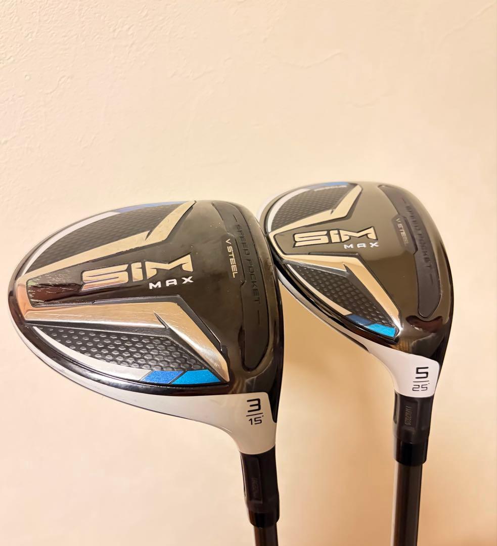 テーラーメイド SIM MAX 3W 15° / 5W 25° 2本セット