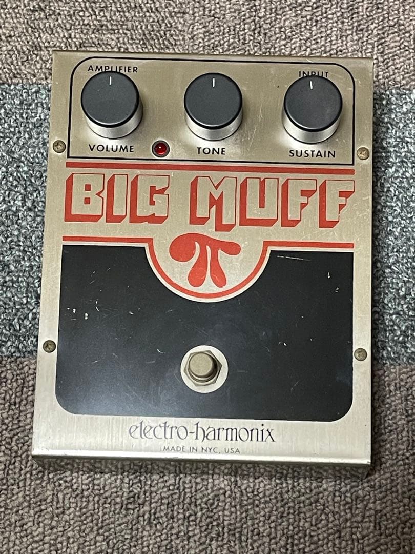 electro-harmonix BIG MUFF MADE IN NYC表記