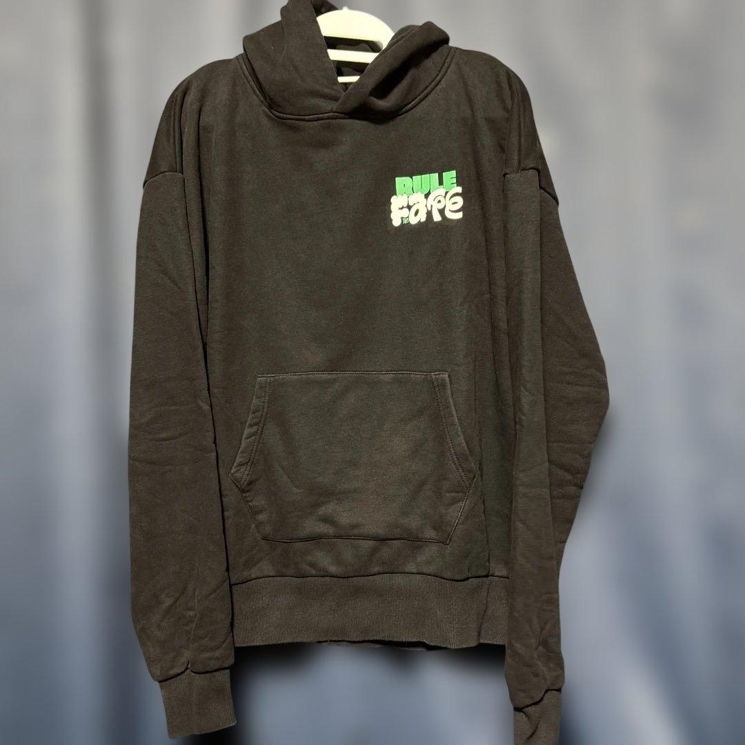 値下げ マイファスHiro RULE THE FATE 裏起毛フーディ ブラック