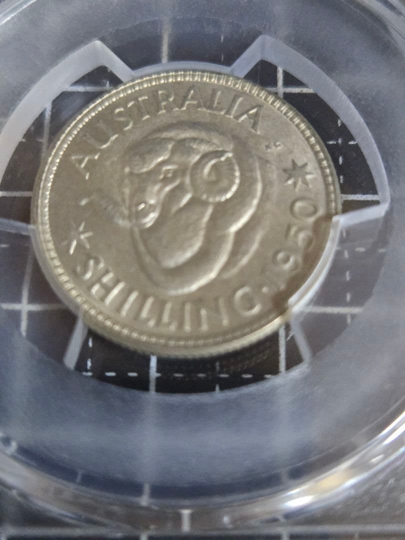 1950年 オーストラリア シリング PCGS AU58 ジョージ6世