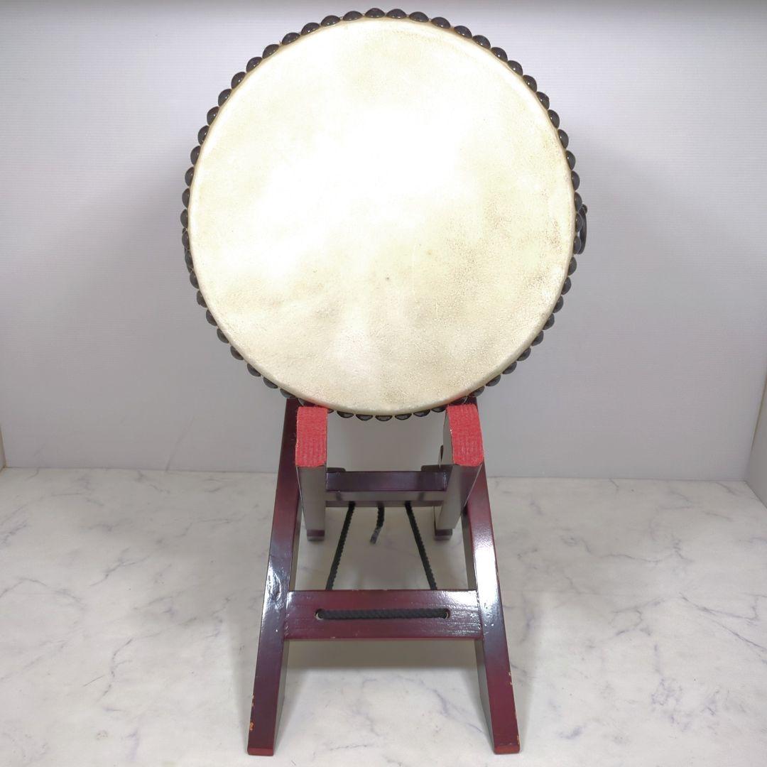 和太鼓 長胴 一尺 撥 台付き
