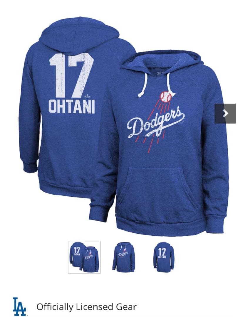 大谷翔平　ドジャース　パーカー