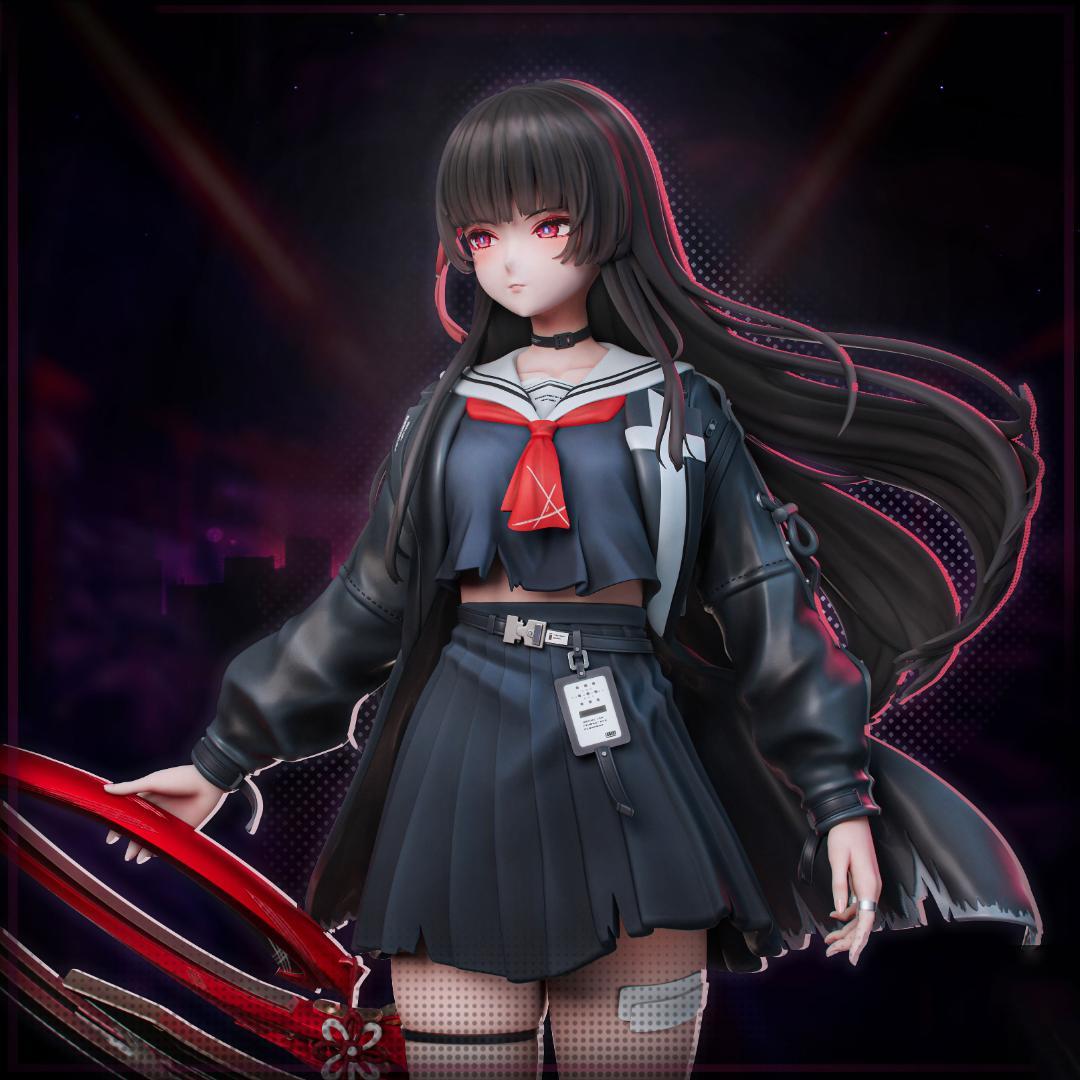 1/7　未塗装 未組立　フィギュア　ガレージキット　鳴潮 千咲