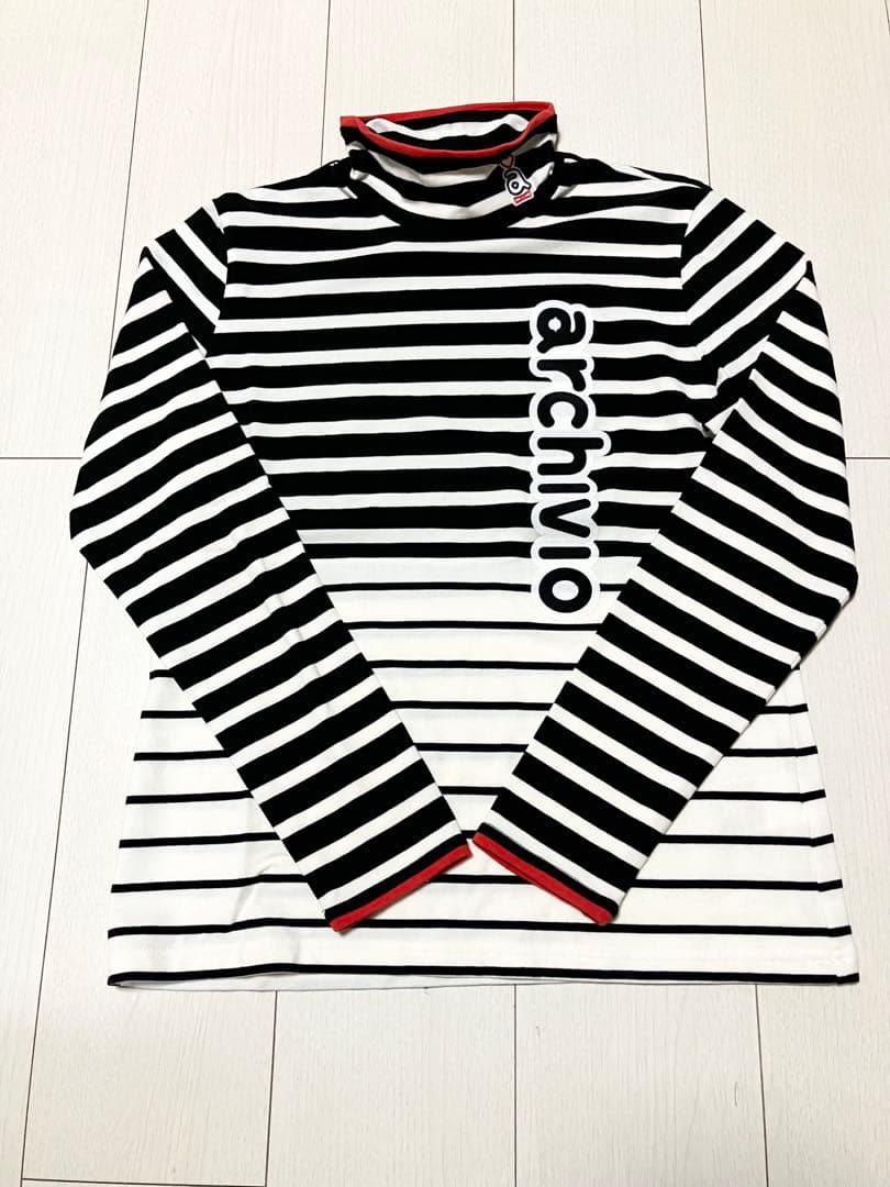 (美品)アルチビオarchivio ボーダー柄ハイネック・スカート サイズ38