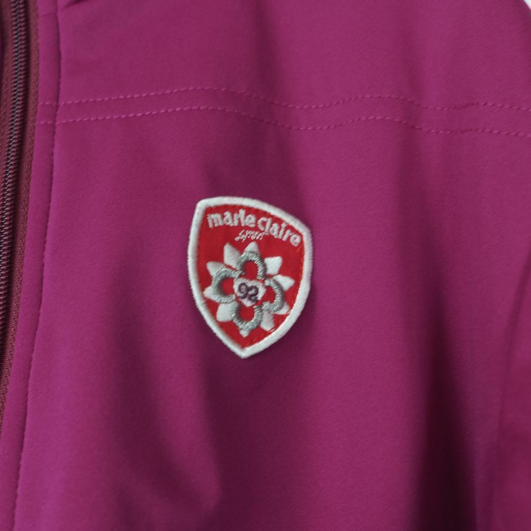 G4754*マリクレール☆中綿☆ゴルフ☆ジャケット☆ブルゾン☆紫パープル☆M