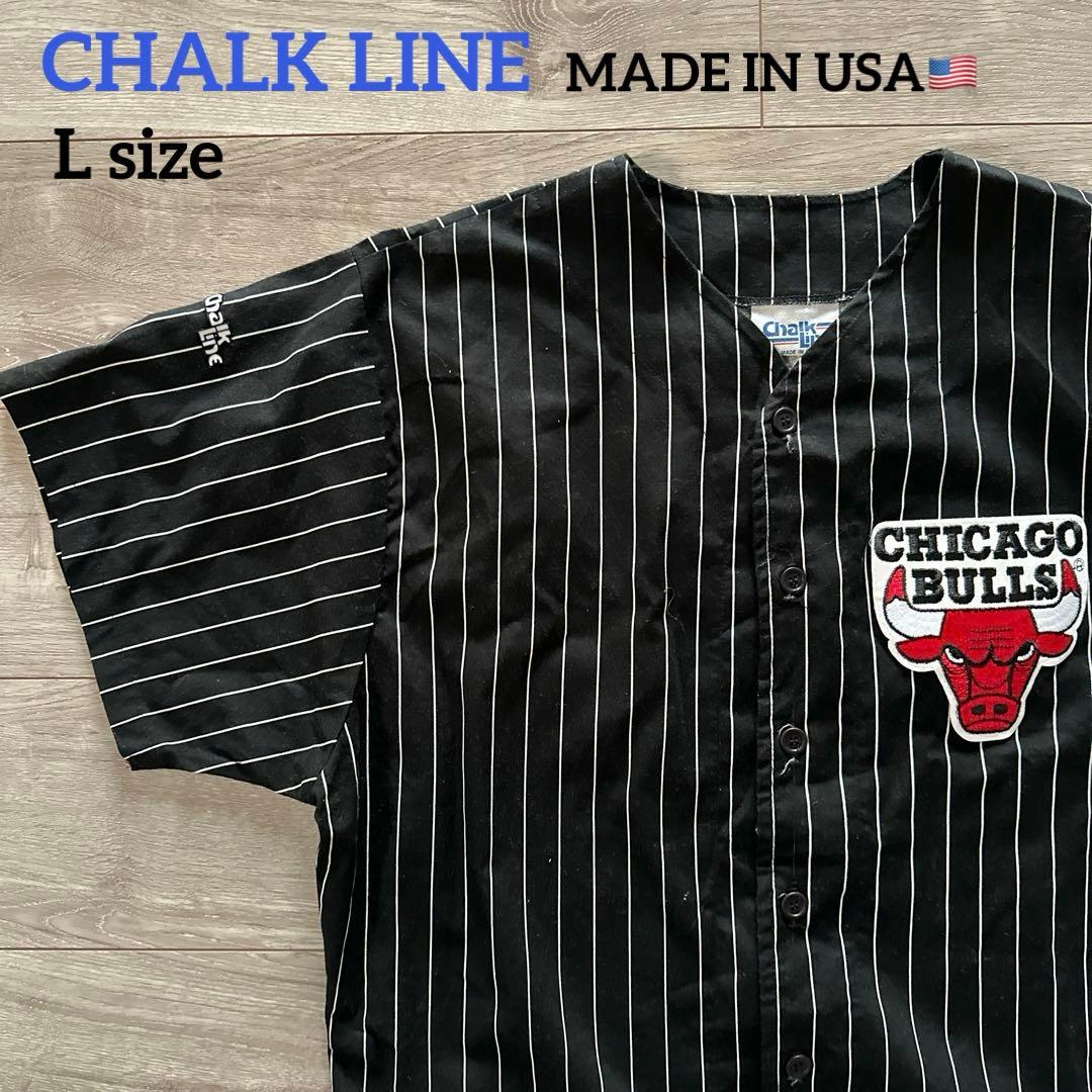 CHALK LINE シカゴブルズ ベースボールシャツ　L USA製 90s