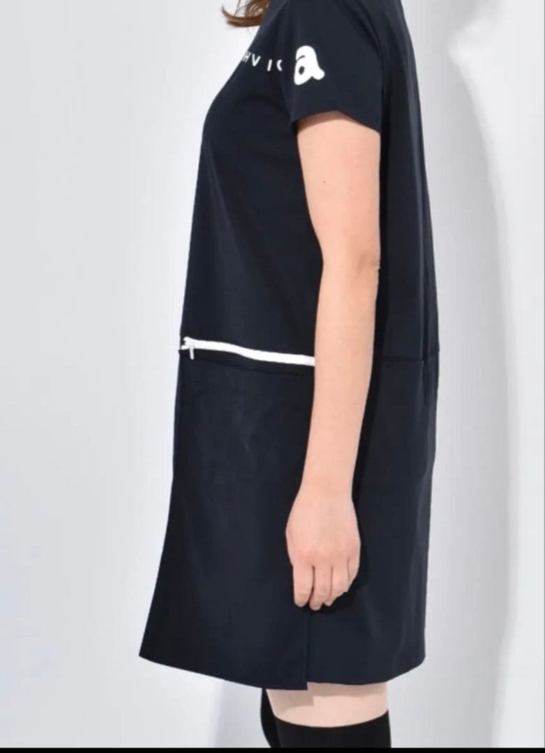 ◇新品◇アルチビオ◇archivio◇半袖ワンピ◇黒◇レディースゴルフ◇40