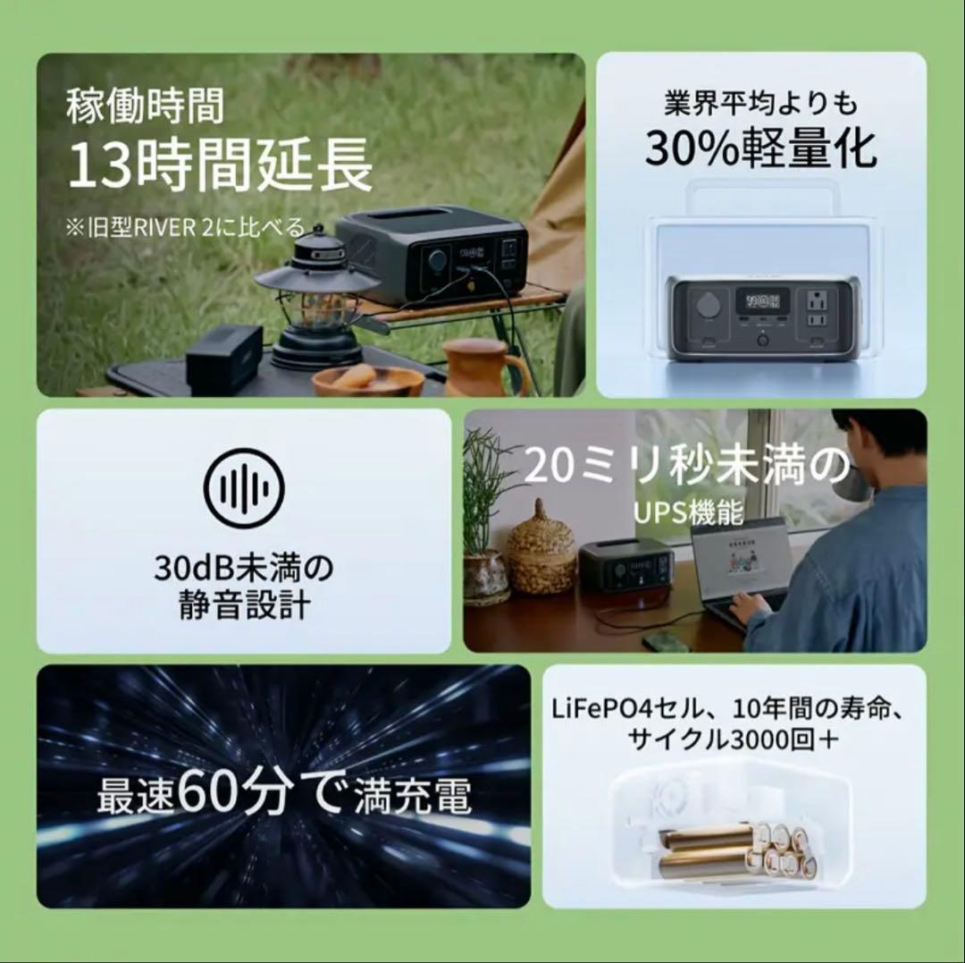 EcoFlow エコフロー ポータブル電源  3