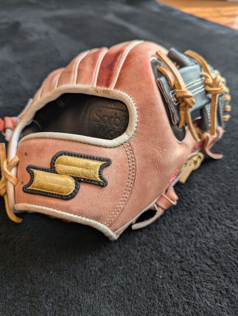 Special Order Made SSK軟式内野手グローブ ピンク/黒