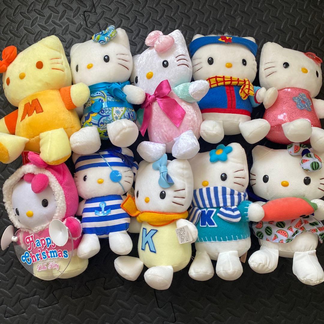 【ハローキティ】ぬいぐるみセット00年〜02年製　エイコー社