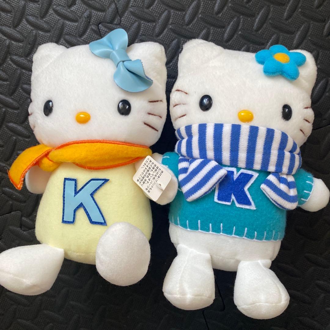 【ハローキティ】ぬいぐるみセット00年〜02年製　エイコー社