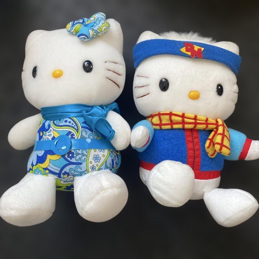 【ハローキティ】ぬいぐるみセット00年〜02年製　エイコー社