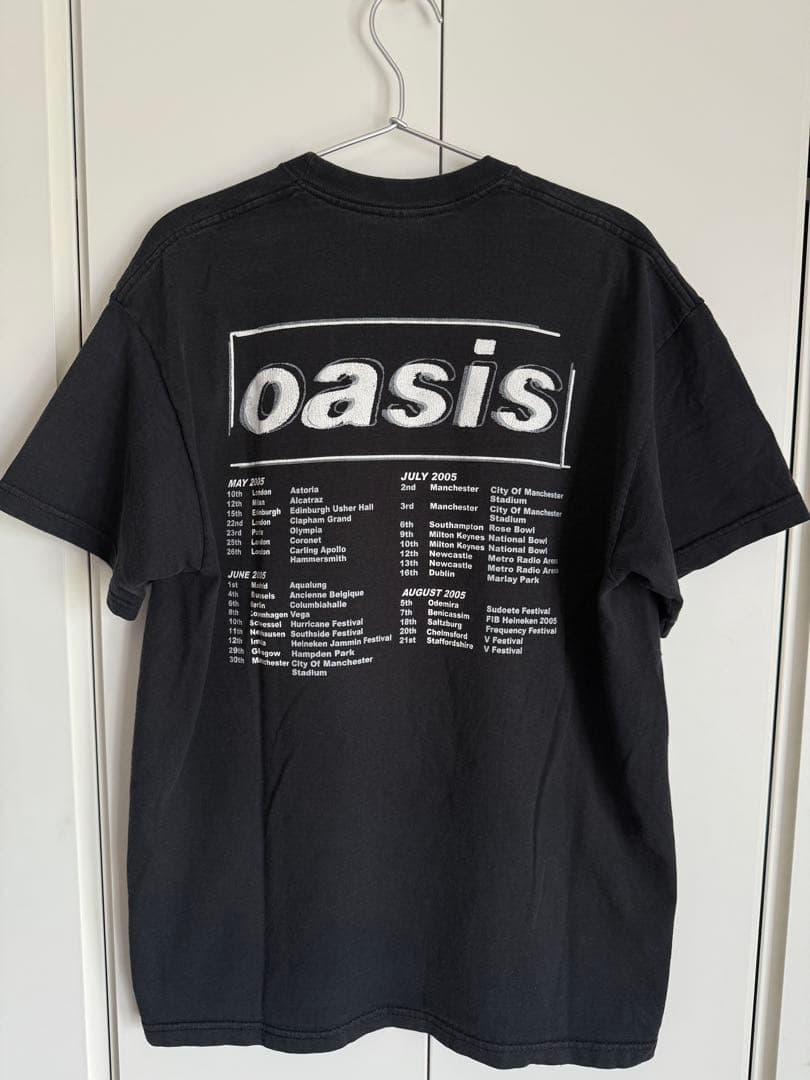 oasis 2005 ツアー バンド Tシャツ ブラック 当時 オアシス