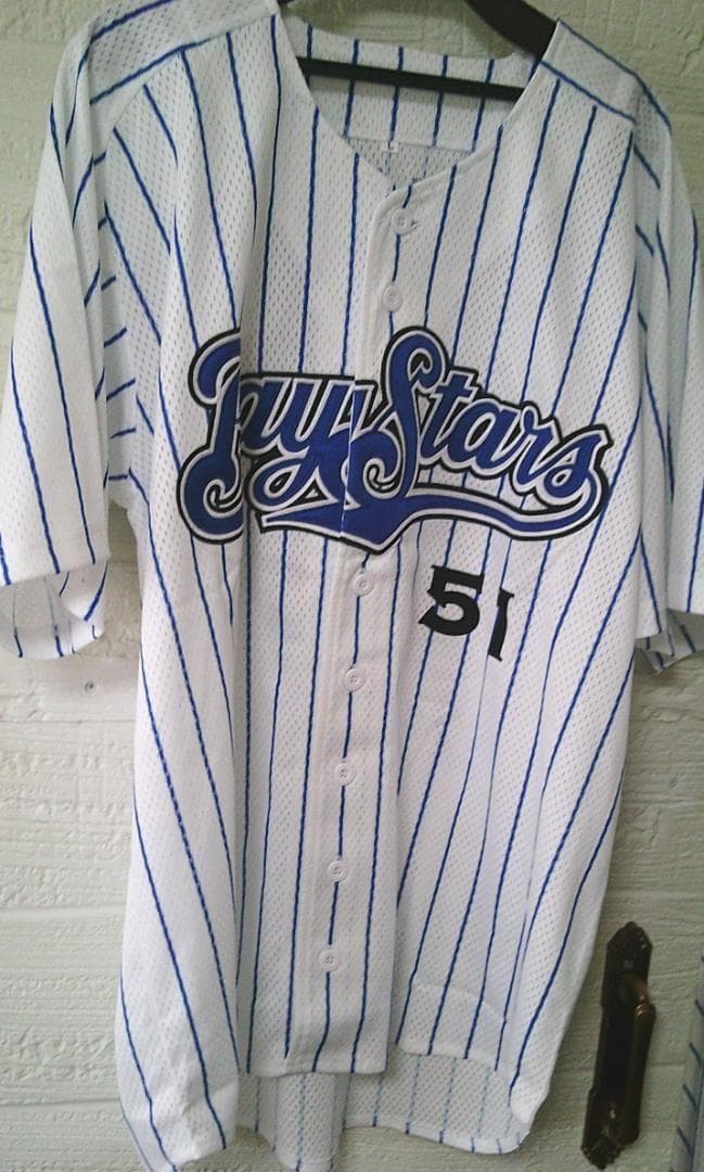 新品L復刻《横浜DeNAベイスターズ》宮崎５１ユニフォーム刺繍☆プロ野球YB応援