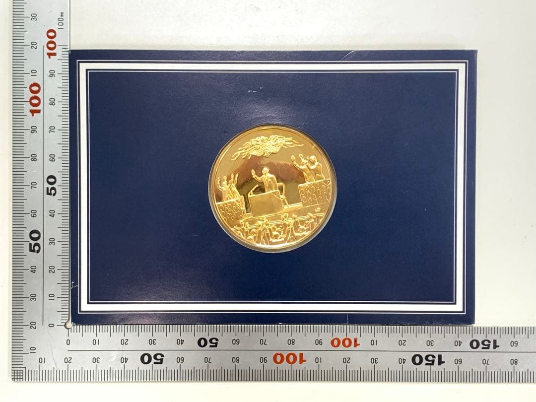 昭和天皇の御代　御在位六十年　記念式典　記念メダル　24k/9999銀