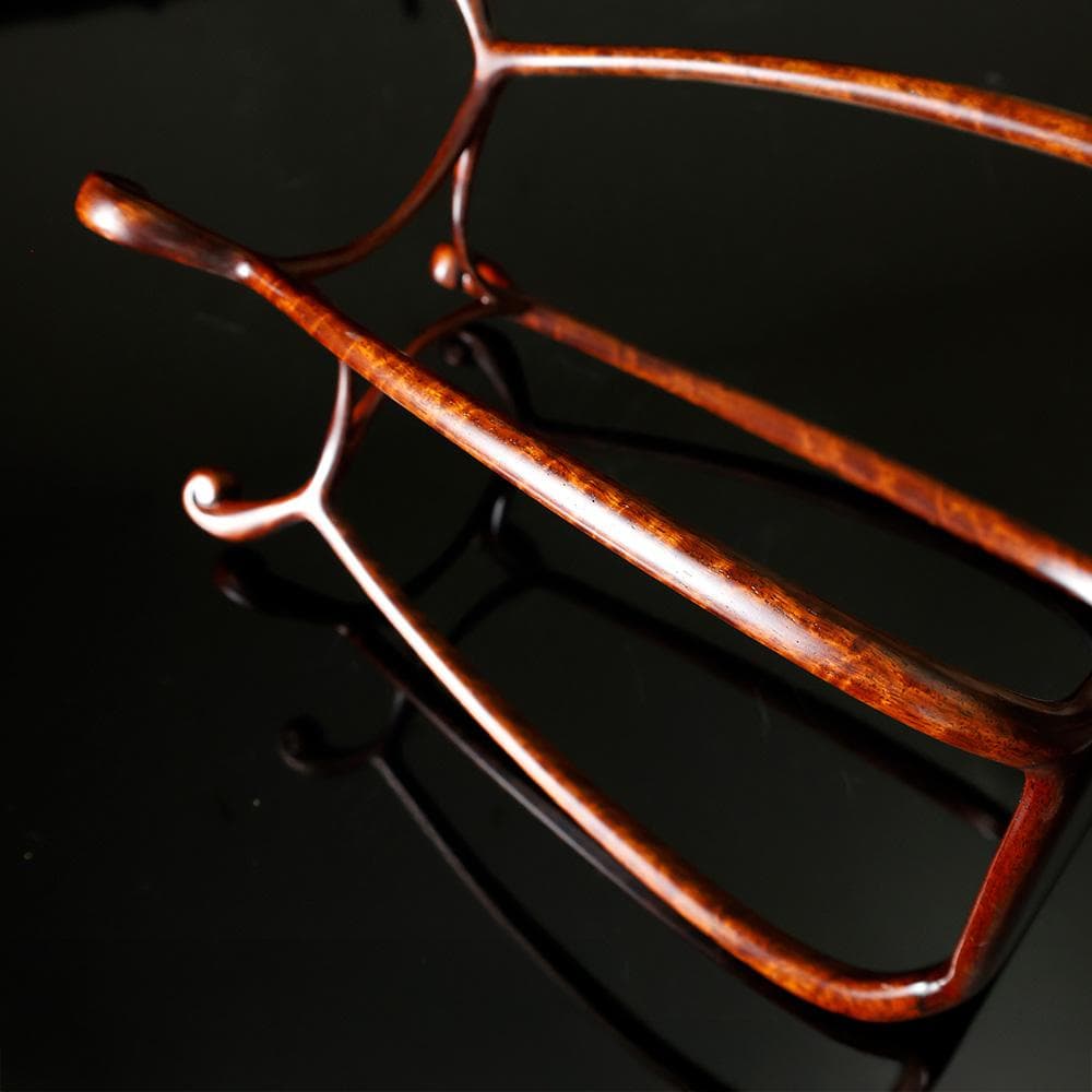 京都 洛凰工房 名匠 長澤専二作 花梨 高卓 かりん 高級 京唐木 高さ30㎝