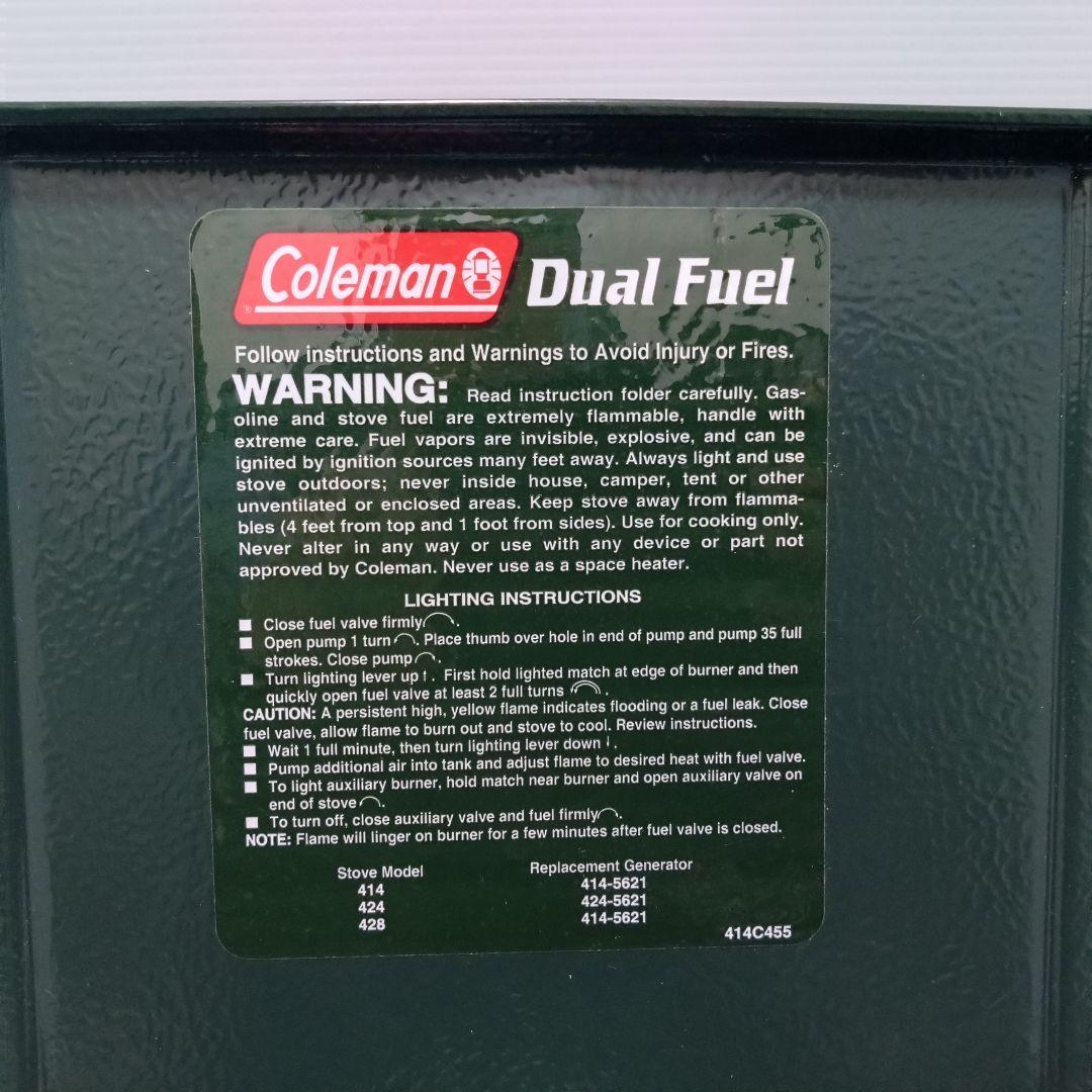 【美品】Coleman コールマン428　スリーバーナー　コンロ