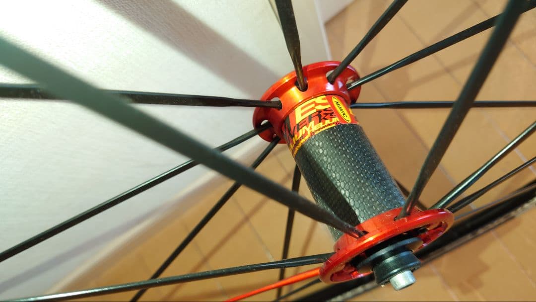 MAVIC KSYRIUM ES 赤ハブ シマノフリー ホイールセット