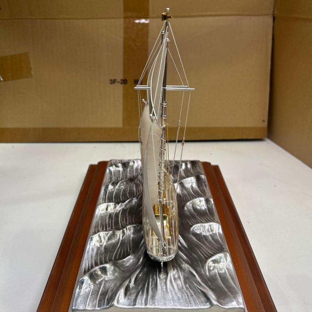 5796関武比古作 銀細工 ヨット 帆船 TAKEHIKO SILVER