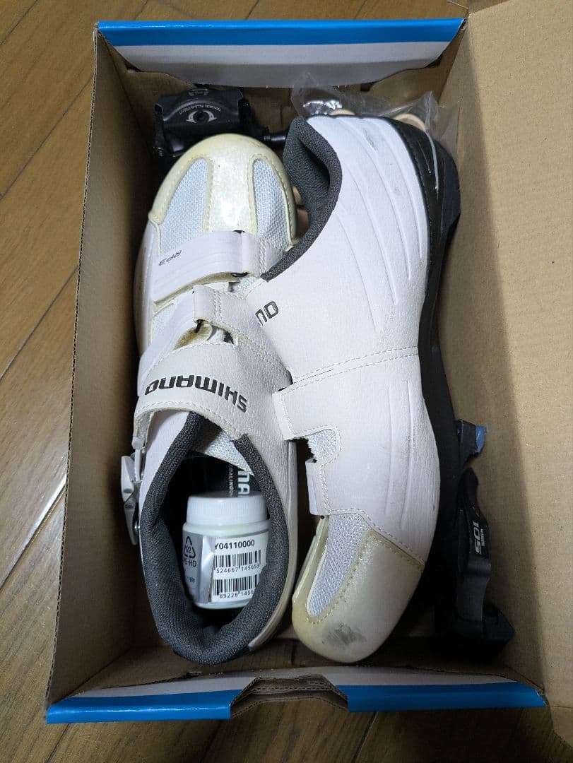 SHIMANO SPD-SL シューズ、ペダル、クリート、グリスのセット