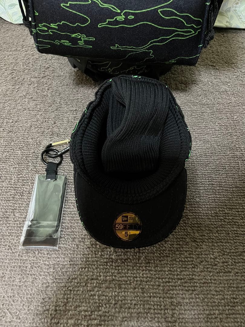 NEW ERA★ニューエラ★9.0型★タイガーストライプグリーンカモ★中古良品★