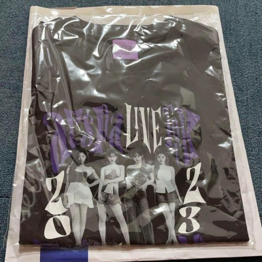 【新品未使用】aespa エスパ 直筆 サイン入 ライブ Tシャツ 全メンバー