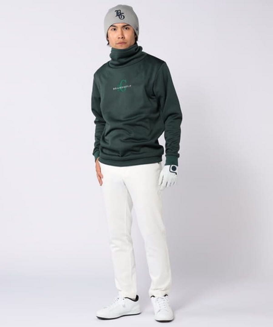 BEAMS GOLFビームス ゴルフ 裏フリース ファンネルネック プルオーバー
