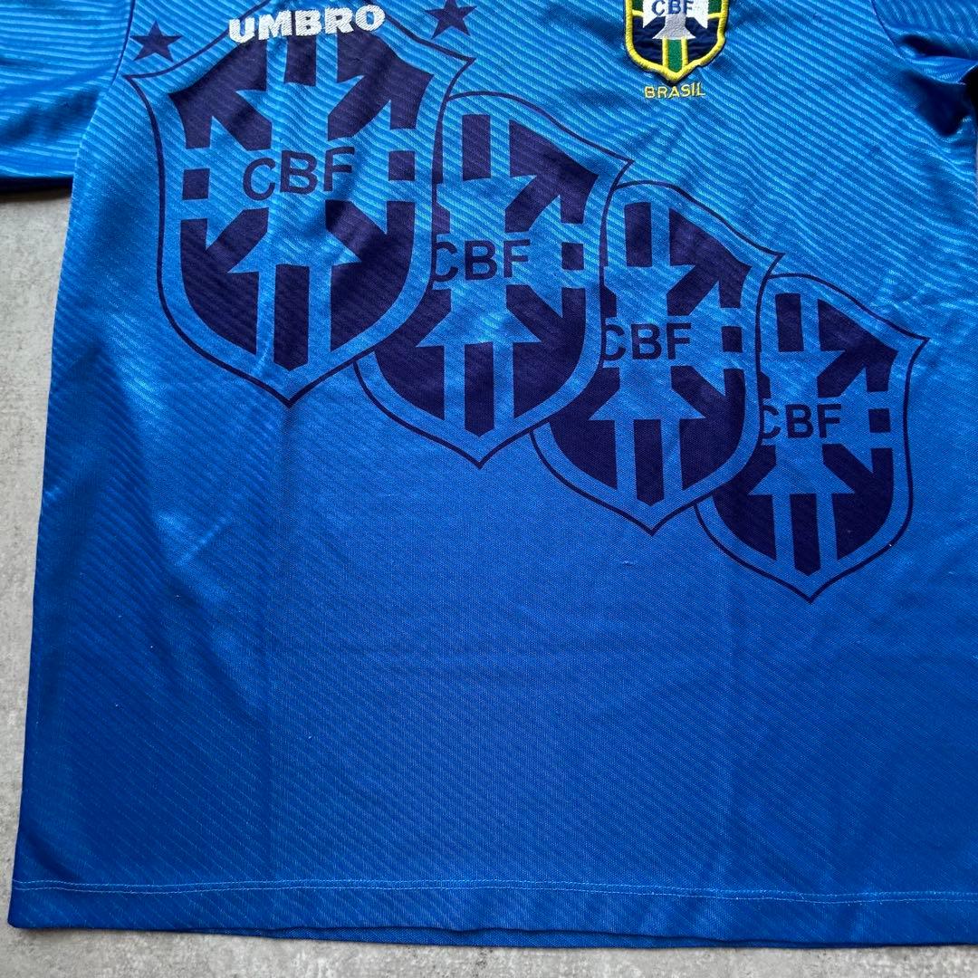 ブラジル代表 94 アウェイ アンブロ 青タグ 10 umbro ワードカップ