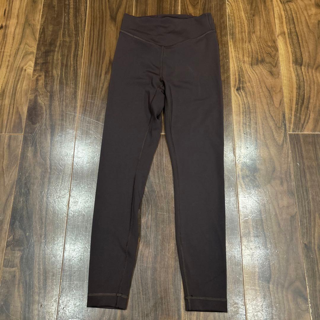 Lululemon ワンダーアンダー　ダークブラウン レギンス