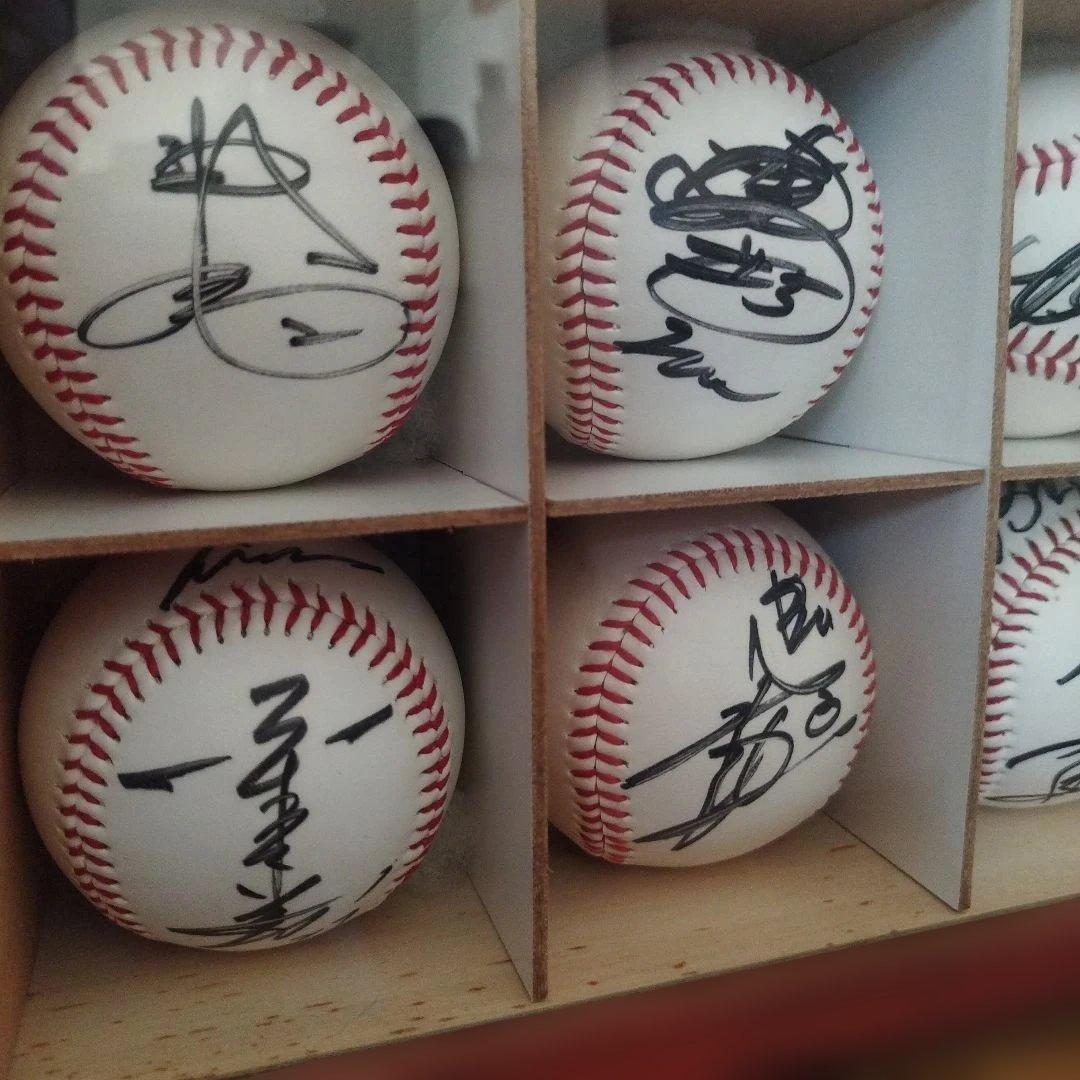 NPB選手サインボール24個セット+自家製アクリルボールケース